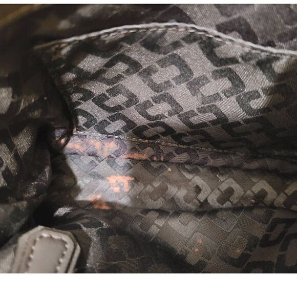 Diane Von Furstenberg Gray Leather Chain Shoulder Crossbody Handbag - Picture 9 of 9